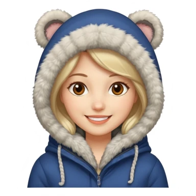 woman in winter outfit sticker