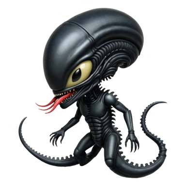 baby xenomorph from movie alien sticker