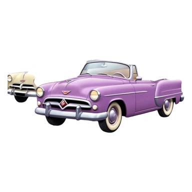 Mauve cars at drive in movies sticker