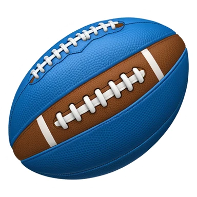 blue football ball sticker