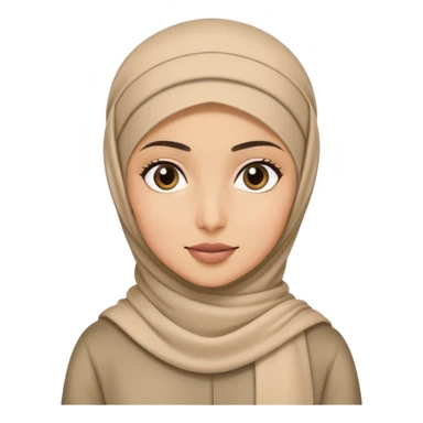 Hijabi girl wearing a cap sticker