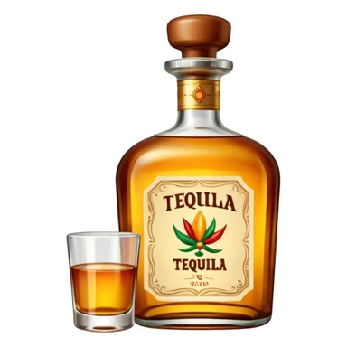 Bottle of Tequila sticker
