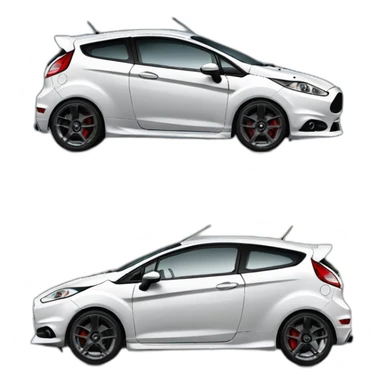 ford fiesta st side sticker