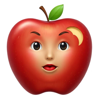 android eating apple sticker