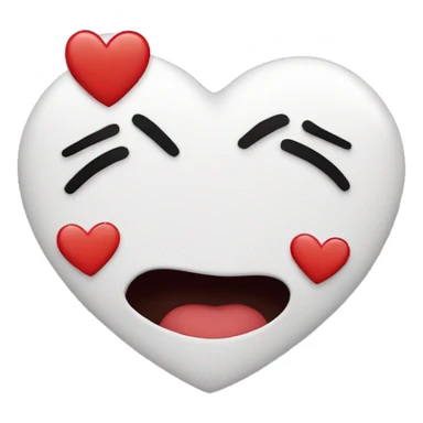 Heart with kiss sticker