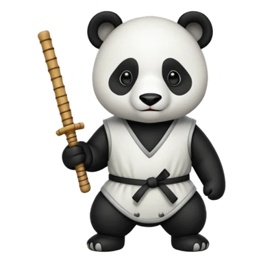 Panda fencing  sticker