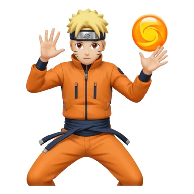 Naruto Kurama com Aura Laranja sticker
