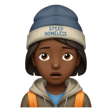 Do a emoji about the meme of the streamer speed “Speed I need this my mom is kind homeless” sticker