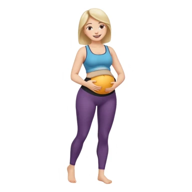 femme belly stuffing legging sticker