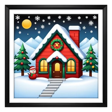 Christmas setting wallpaper style sticker