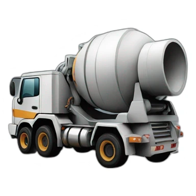 Concrete mixer sticker