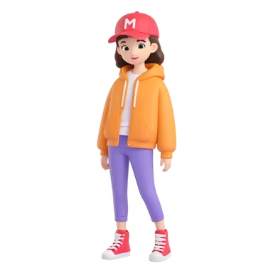 fashionable clothes sticker