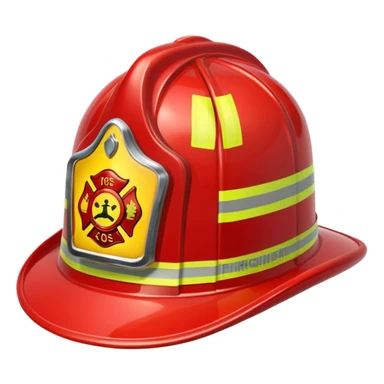 firefighter's hat sticker