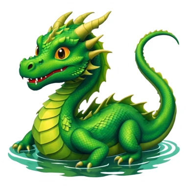 dragon in the lake sticker