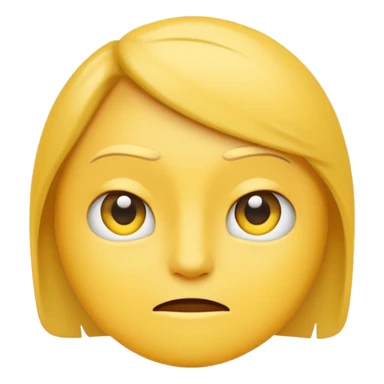 Generate a sarcastic emoji or sticker in a minimal flat-design style.  
The emoji should display a confident “nah, not today” attitude:  
- raised eyebrow  
- slight smirk  
- subtle eye-roll or side glance   sticker
