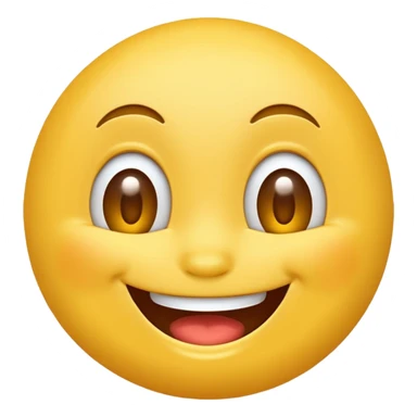 laughing face emoji, joyful expression sticker