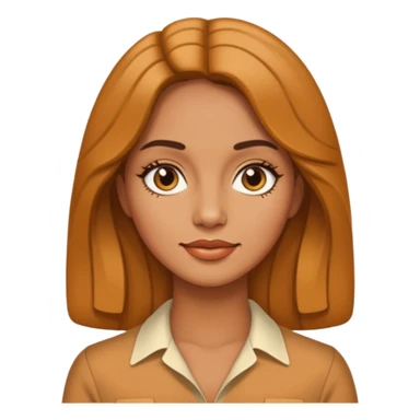 Retro 70s woman face sticker