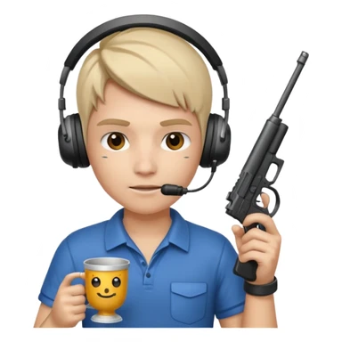 MVP + Gaming + Gamer + Tournament Cup  + Gun  sticker