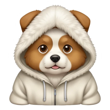 Dog with a hoodie sticker