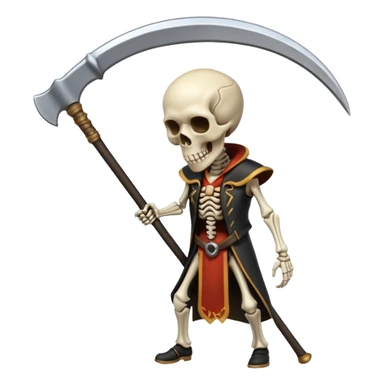 skull scythe sticker