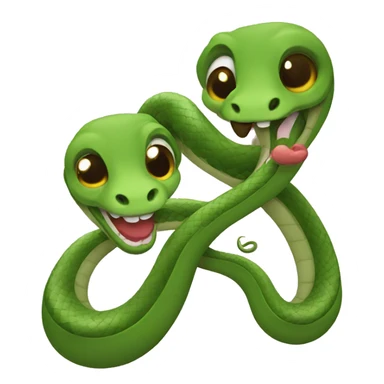 Snake couple in love sticker