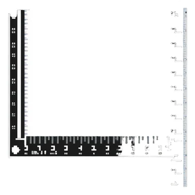 inch ruler with visible measurements sticker
