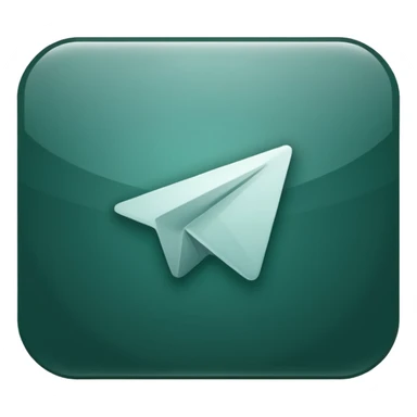 
dark green telegram icon sticker
