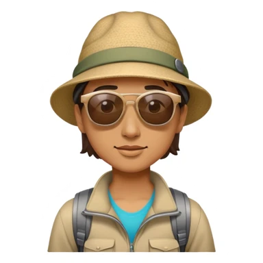 A hiking sun sticker