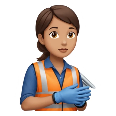 Stair Spotter + gloves. negative : character. sticker