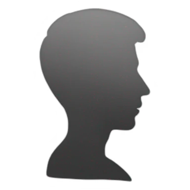 human silhouette sticker