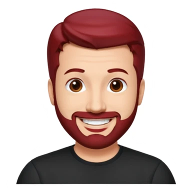 Joey Fatone dark red hair sticker