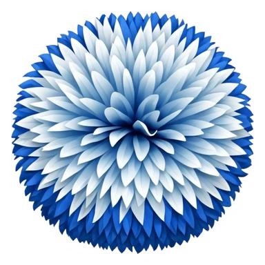 blue and white cheer poms sticker
