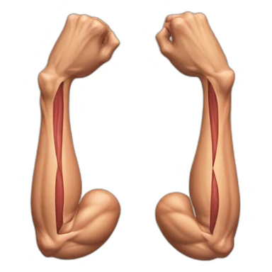 muscle imbalance in the arms sticker