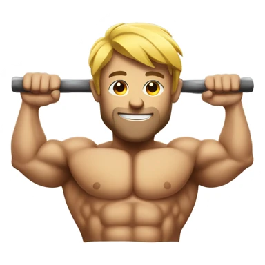 CrossFit muscle man sticker