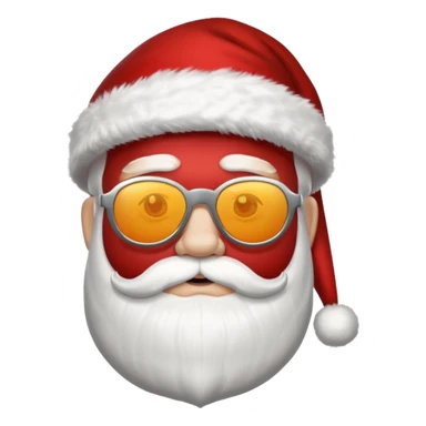 santa klaus with sunglasses sticker