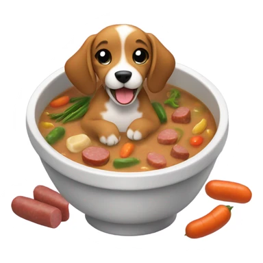Gumbo pup sticker