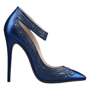 navi blue feet in stiletto heels sticker