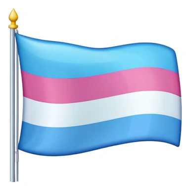 A trans flag with the banned emblem  sticker
