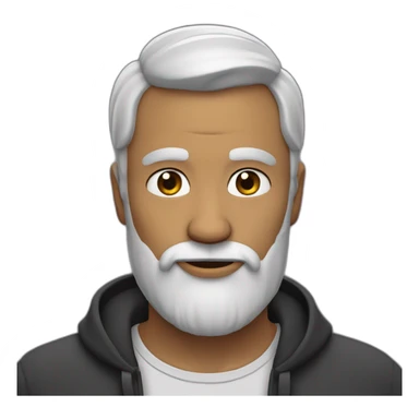Homme chauve avec une barbe sticker