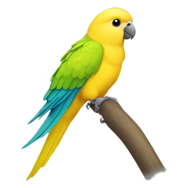 yellow parakeet sticker