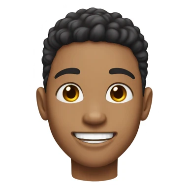  a lightskin boy with smiling braces sticker