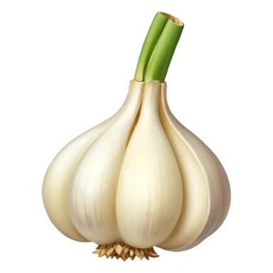 minced garlic emoji - garlic clove with minced garlic at one side sticker