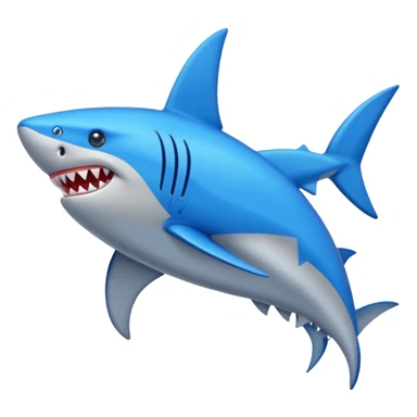 Tiburón con zapatos azules  sticker