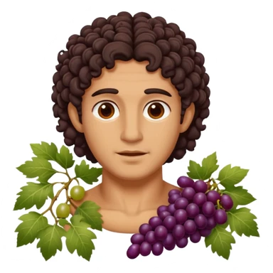 ancient greek with grape sticker