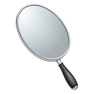 a handheld mirror sticker
