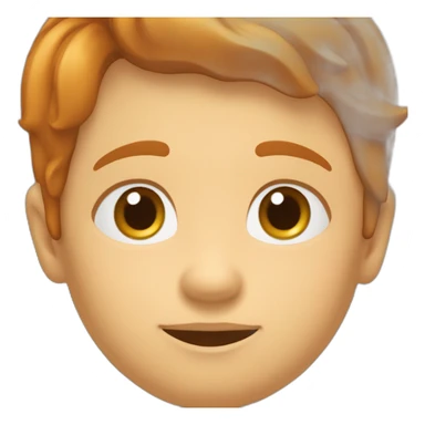 Petit garçon roux tâche de rousseur sticker