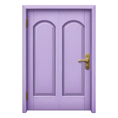 lilac plain wooden door sticker