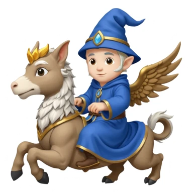 Male Gnome Mage Blizzard World of Warcraft on a griffen sticker