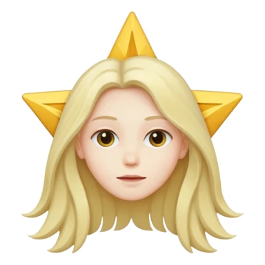 Star with a human body sticker