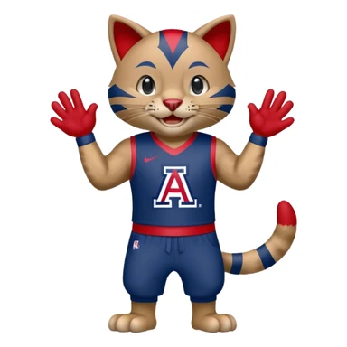 Arizona Wildcats mascot Wilber sticker